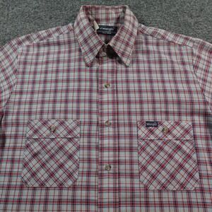 Vintage Wrangler Shirt Mens M Plaid Pearl Snap VTG 70s 80s USA Western 14718